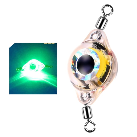 Double Swivels Fishing Spoons Lure Underwater Flasher Trolling Fishing Lures LED Lighted Baits Flasher