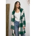 thumbnail image 1 of Double Take Full Size Plaid Button Up Lapel Collar Coat, 1 of 11
