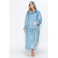 thumbnail image 1 of Double Take Full Size Pocketed Hooded Midi Lounge Dress, 1 of 11