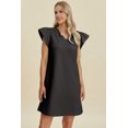 thumbnail image 1 of Double Take Full Size Ruffled V-Neck Cap Sleeve Dress, 1 of 1
