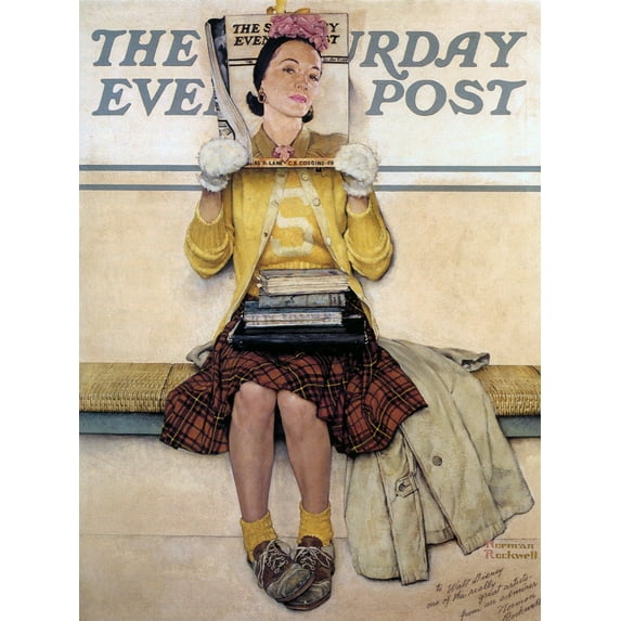 Double Take-Norman Rockwell - CANVAS or PRINT WALL ART