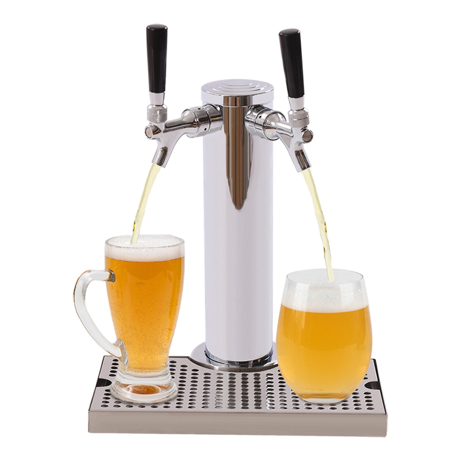 DoubleTap Beer Tower Kit, Stainless Steel Keg Tower Beer Conversion