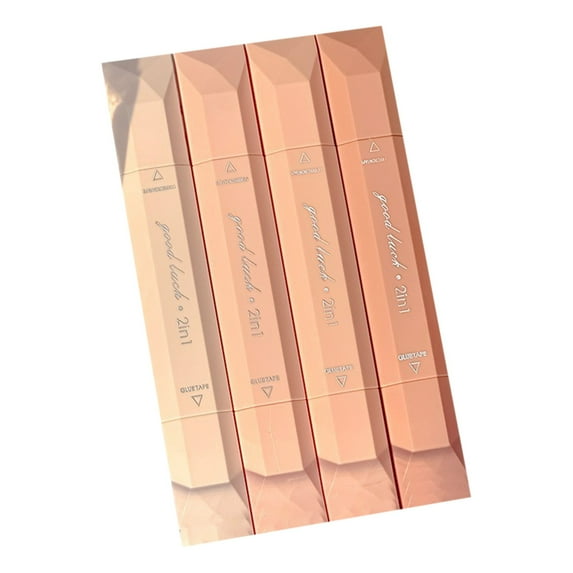 Double Tape Pen, Double Tape Roller, Double Ded Glue Pen, Craft Adhesive Glue Runner for Scrapbooking, Wrapping, Photos, Durable DIY Adhesive Tool for School, Crafts,Projects,Orange