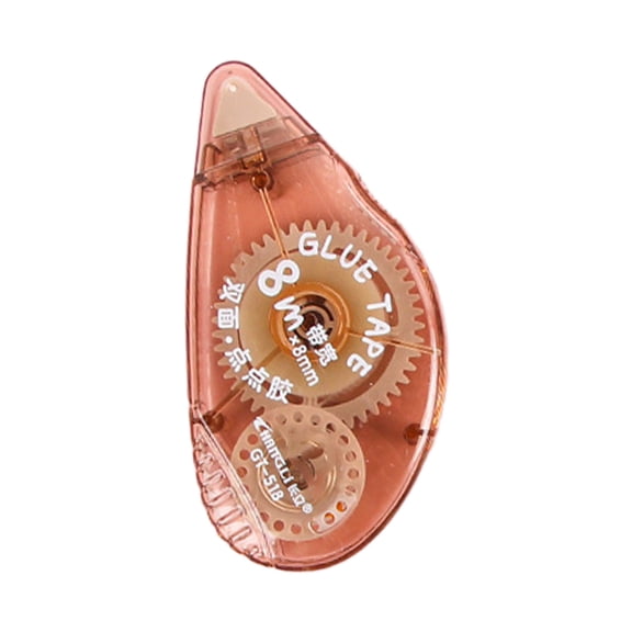 Double Tape Roller Adhesive Scrapbook Glue Runner 0.35 Inch Width for Diy Crafts, Photo Album Mounting Tool, Journaling office Supplies, A Double-Sided Tape