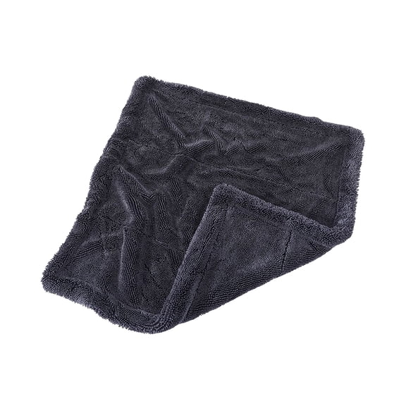 Double Thickness Car Wash Towel with 6mm Looped Fibers Weave Construction Ensures Gentle Paint Defense for Auto