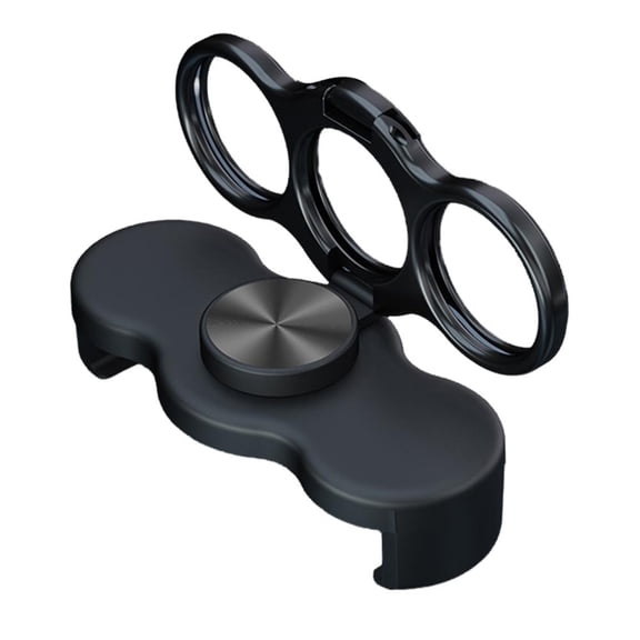Double Three-Finger Back Clip Holder for Phone, 360 Rotating Foldable Mobile Grip, Ergonomic Phone Grip Holder for Secure One-Handed Use & Magnetic Car Mount