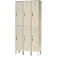 thumbnail image 1 of Double Tier Capital Locker with 6 Door Assembled - Tan - 12 x 18 x 36 in., 1 of 1