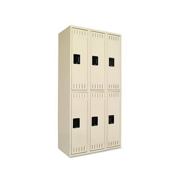 Double Tier Locker, Triple Stack, 36w x 18d x 72h, Sand Double Tier Locker, Triple Stack, 36w x 18d x 72h, Sand