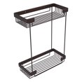 thumbnail image 1 of Double Tier Rectangular Toiletry Shower Basket in Venetian Bronze, 1 of 2