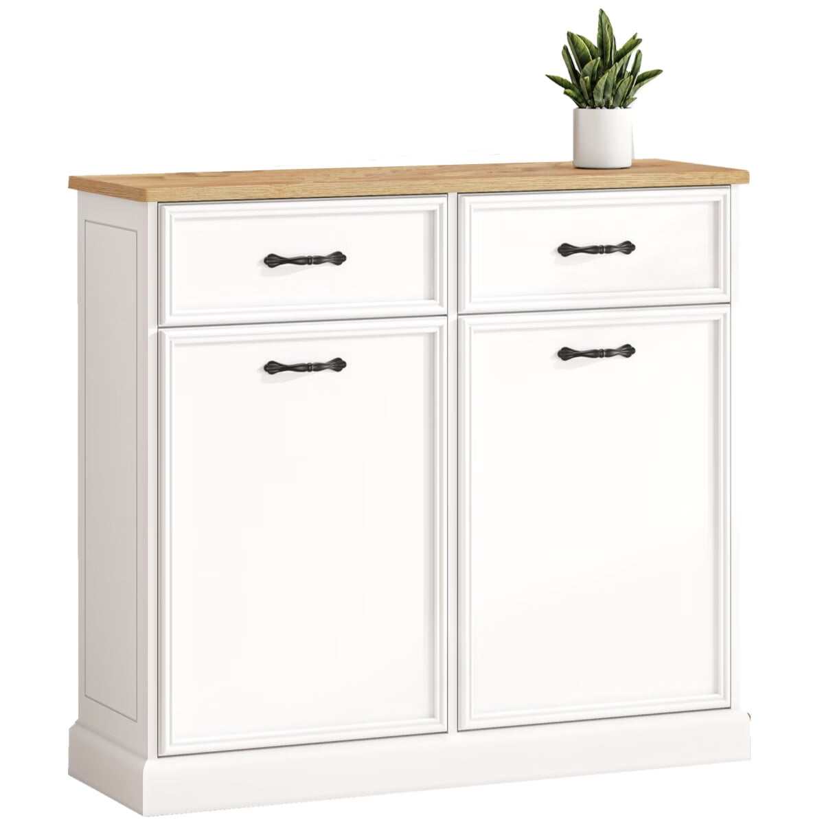 Double Tilt Out Trash Can Hidden Trash Bin with