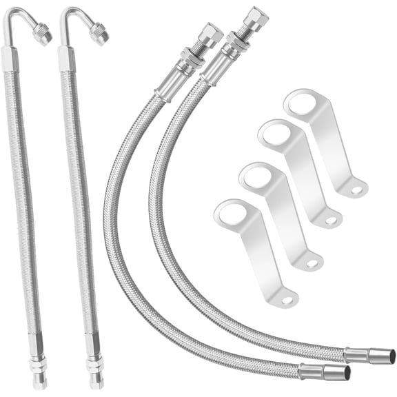 Double Tires Air Inflation Kit, Tire Valve Extension, Valve Stem Extenders, Valve Stem Extension, Easy Connecting to Tire Valves and Equipment and Extended inflator tube for easy tire checking