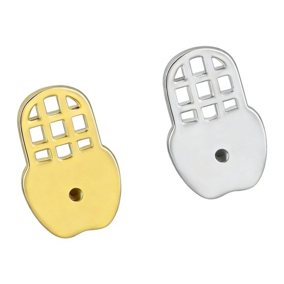 Double Tone Earring Backs For Heavy Jewelry Lightweight Yet Strong To Keep Earrings Upright And Properly Aligned