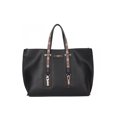 thumbnail image 1 of Double Top Handle Large Shopper [Black] Tote Handbag, 1 of 3