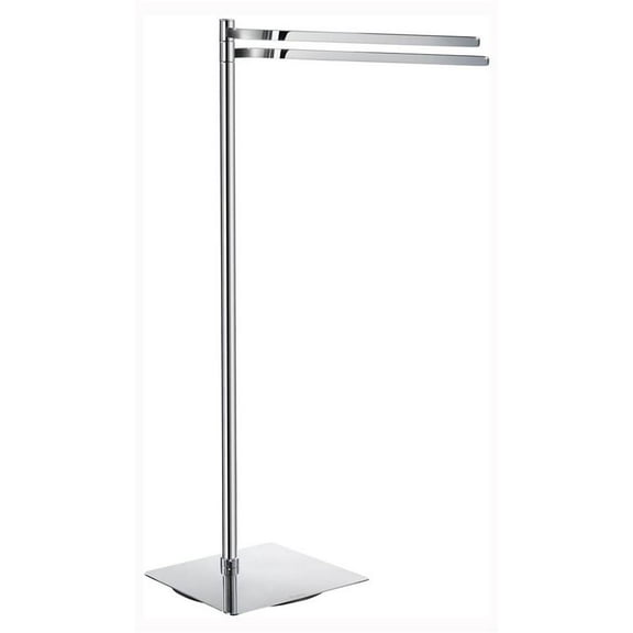 Double Towel Rail in Polished Chrome Finish