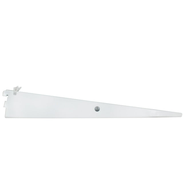 Double Track Shelf Bracket for Wire Shelf, 16 Inches, White by Stone Harbor Hardware