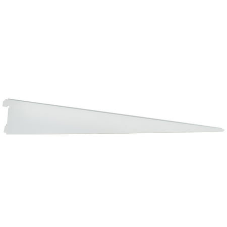 Double Track Shelf Bracket for Wood Shelf, 19 Inches, White by Stone Harbor Hardware