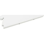 Double Track Shelf Bracket for Wood Shelf, 7 Inches, White by Stone Harbor Hardware
