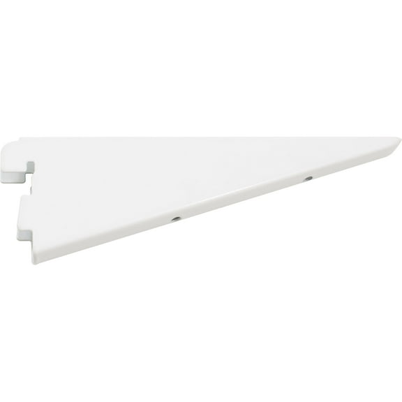 Double Track Shelf Bracket for Wood Shelf, 7 Inches, White by Stone Harbor Hardware