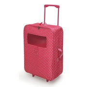 Double Trolley Doll Carrier with Two Sleeping Bags and Pillows - Pink/Star
