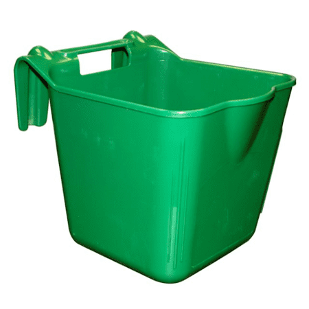 Double-Tuf DT07113 Portable Hook'n Feed Bucket, 3.5 gal. Capacity, Green