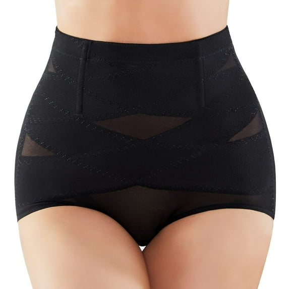 Double Tummy Control Shapewear Panties for Women High Waisted Waist Trainer Body Shaper Slimming Shapewear Underwear Girdle Panty