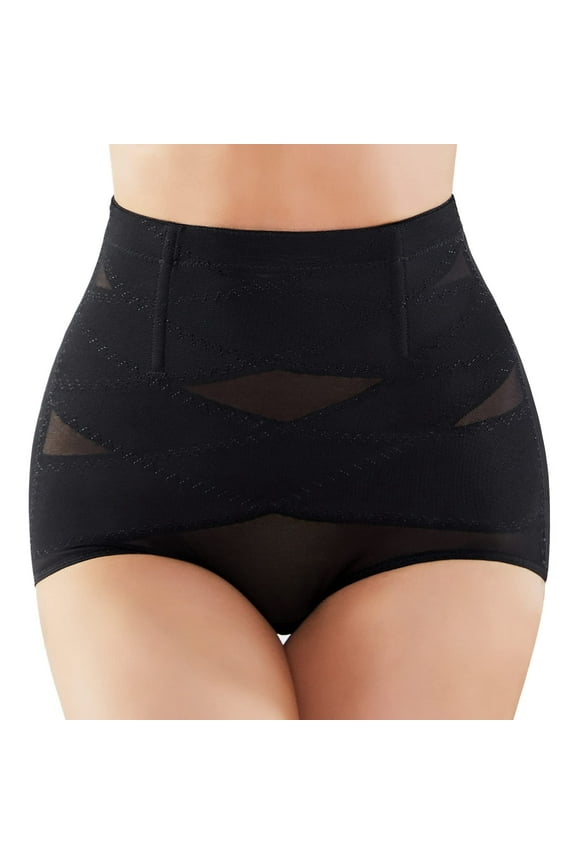 Double Tummy Control Shapewear Panties for Women High Waisted Waist Trainer Body Shaper Slimming Shapewear Underwear Girdle Panty