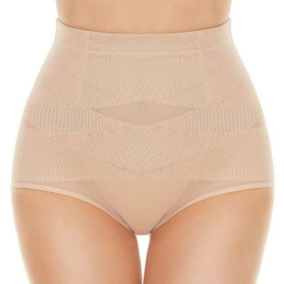 Double Tummy Control Shapewear Panties for Women High Waisted Waist Trainer Body Shaper Slimming Shapewear Underwear Girdle Panty