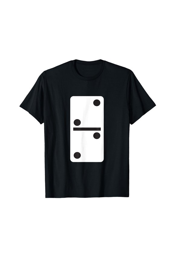 Double Two Dominoes T-Shirt Halloween Costume Domino Game T-Shirt