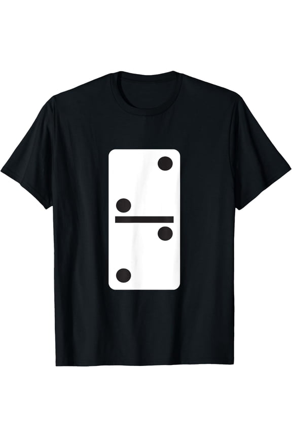 Double Two Dominoes T-Shirt Halloween Costume Domino Game T-Shirt