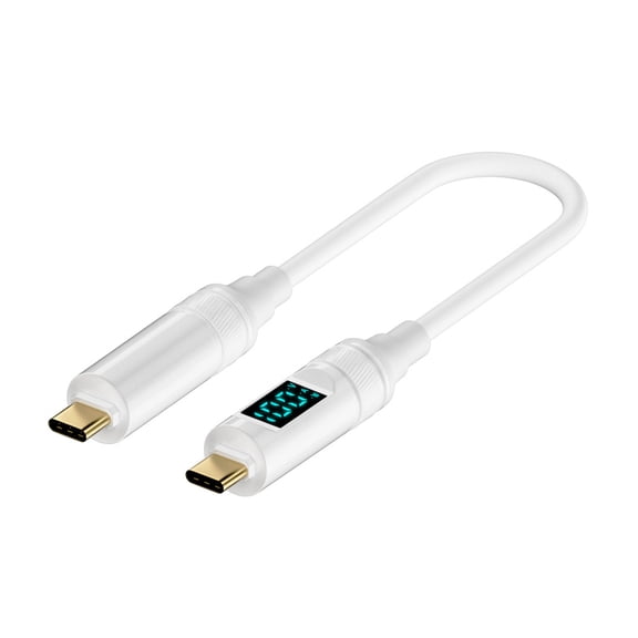 Double Type C PD100W Fast Charging Cable 100W Digital Current Display Support 8k Video Fast Transfer