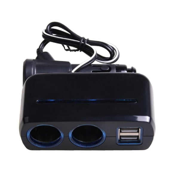 Double USB 80W Car Phone Charger Fast Charging Car Power Lighter Splitter
