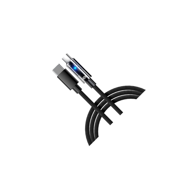 Double USB C 240W Charging Cable Data Transfer Chip Safety Protections