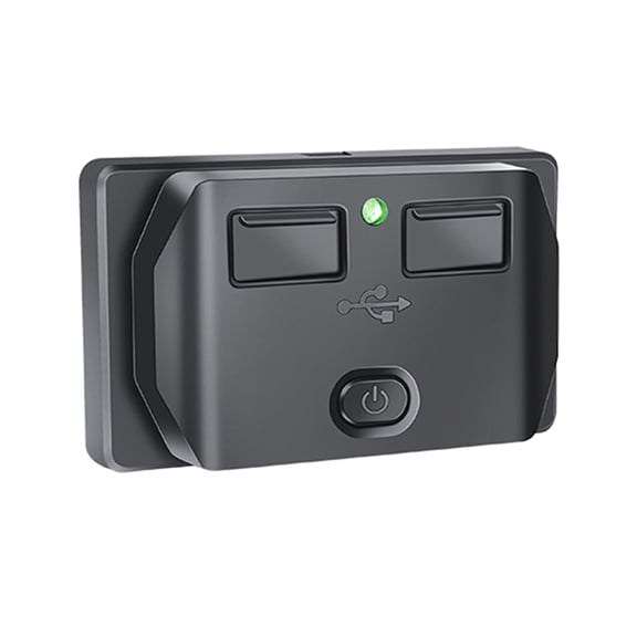 Double USB Chargers Socket Outlet Power Adapter Fast Charging Waterproof Dustproof Cover Car Motorcycle Boat