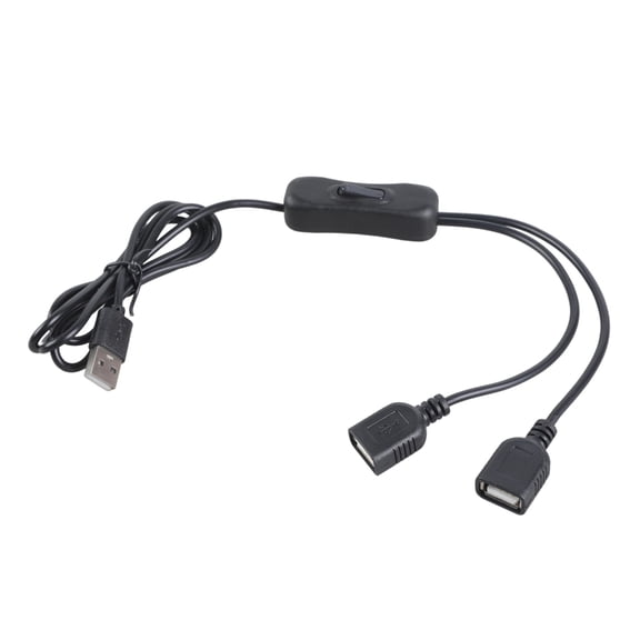 Double USB Output Charging Cord With Switcher For Home Office Use Flexible Lengths Fast Speed Power Supply