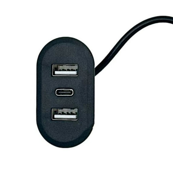 Double USB+ Type C Power Socket Embedded 3 Port USB Desktop Receptacle