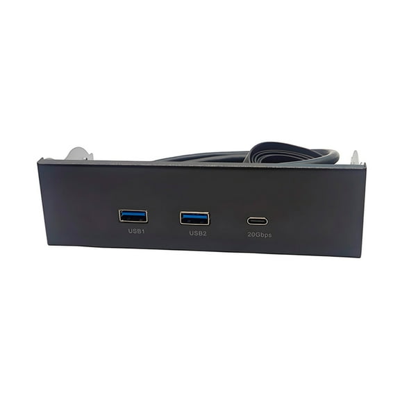 Double USB3.2 And Type C Front Panel For 5.25Inch Drive Bay For PC Desktop