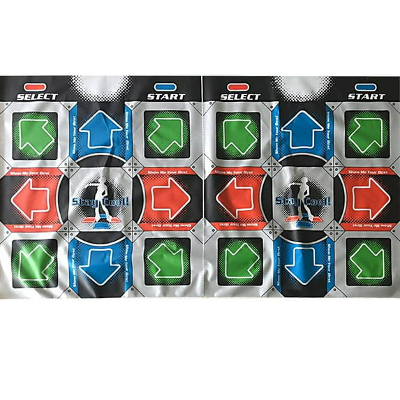Double User Dance Mats Non- Fitness Dancer- Step Pads Sense- Game Yoga Game Blanket Motion Sensing Foot Print Game Dancing Mat