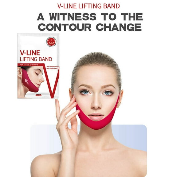 Double V Chin Removal Collagen Hydrogel Toning and Neck Lifting Tape Firming Facial Patch 1ml for Smoother Youthful Skin