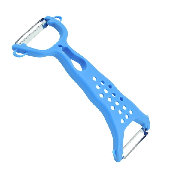 Double Vegetable Grater Functional Stainless Steel Peeler Fruit And Vegetable Cutter With Ergonomic Handle Veg Peeler Metal French Peeler Peach Peeler Masher Carrots Kitchen Brush Tomato Peeler And