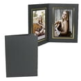 thumbnail image 1 of Double View Folder 4x6 Vertical Black w/Gold Foil Border (25 Pack), 1 of 1