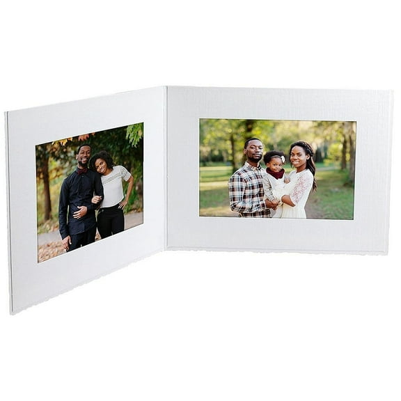 Double View Folders 6x4 Horizontal White (25 Pack)