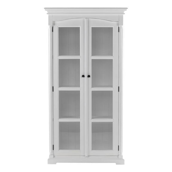 Double Vitrine Cabinet, Classic White