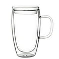 thumbnail image 1 of Double Wall Glass Coffee Mugs with Lid,Clear Glass Coffee Cups with Handle,Insulated Coffee Glass,Cappuccino Cups,Tea Cups,Latte Cups,Beverage Glasses Heat Resistant, 1 of 10