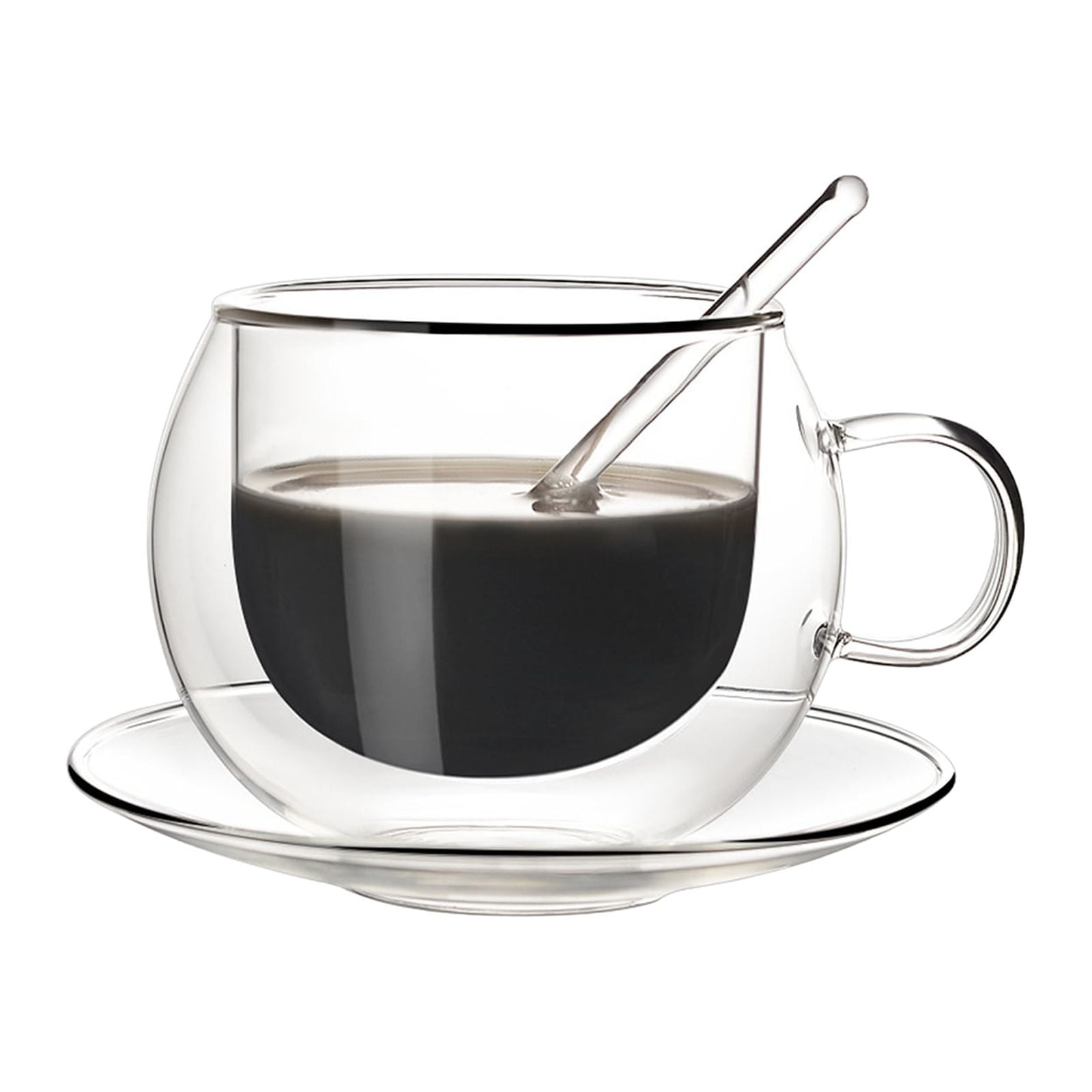 Personalised Transparent Clear Glass Good Morning Coffee Cup Handmade  Glassware Breakfast Cup Dessert Server Mug Set Gift Idea 