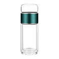 thumbnail image 1 of Double Wall Glass Tea Cup with Infuser, Portable Tea Steeper for Loose Leaf Tea, Herbal Tea, Home, Office, Travel & Tea Brewing Accessory, 1 of 7