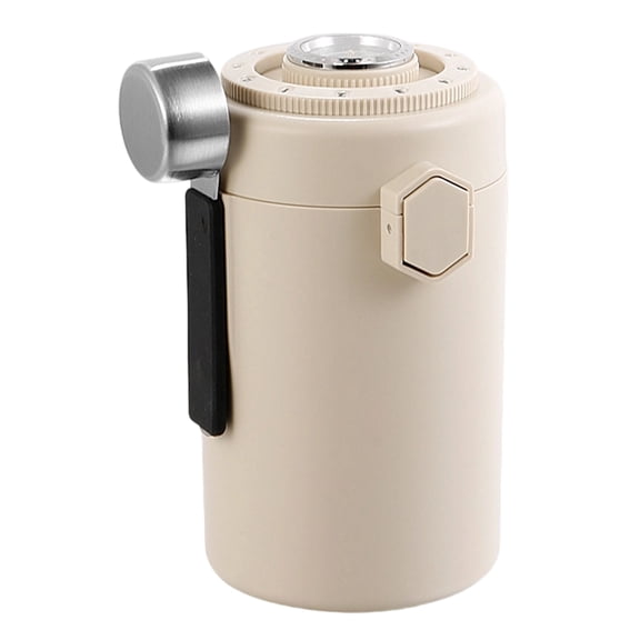 Double Wall Insulated Coffee Storage Container Canister With Integrated Measuring Device For Daily Brewing