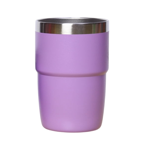 Double-Wall Insulated Stainless Steel Coffee Tumbler 12oz Portable Travel Mug with Lid Reusable Hot Cold Beverage Cup 10 Color Options