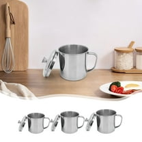 Double Wall Stainless Steel Coffee Mug | Insulated Travel Tea Cup with Handle | Outdoor Camping Durable Metal Tumbler | Mirror Finish | 1-Pack | Multiple Sizes