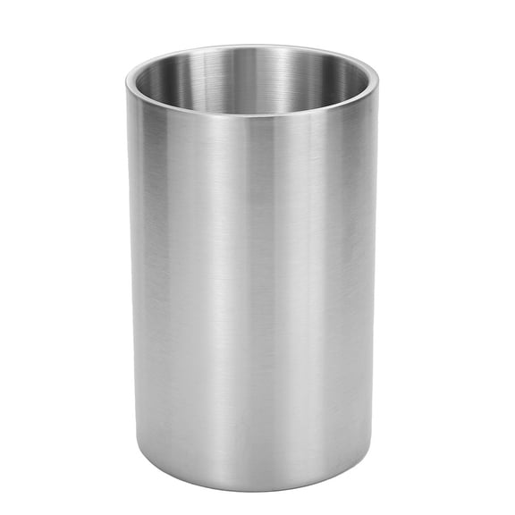 Double Wall Wine Cooler, Stainless Steel,Wine Cooler - Insulated Tabletop Wine Chiller for White Wine & Champagne, Fits Most Standard Sized Bottles (1.6l)