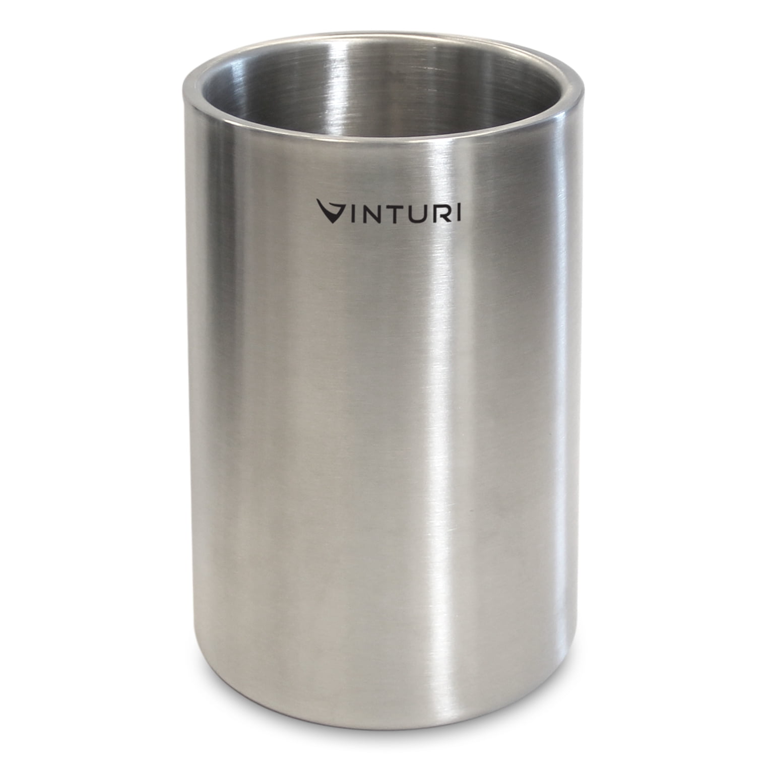 Silver Stainless Steel Double Walled Wine Cooler